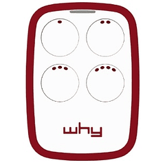 Comando Garagem Multi Frequências c/ Auto-Aprendizagem (Vermelho) - WHY EVO