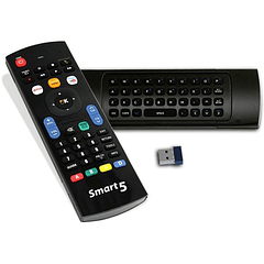 Comando Air Mouse QWERTY p/ SMART TVs SAMSUNG, SONY, LG, PHILIPS e PANASONIC - JollyLine Smart