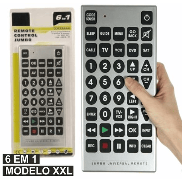 Comando Universal TV (6 EM 1) XXL 