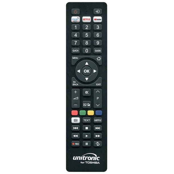 Comando Universal Dedicado p/ TVs LCD TOSHIBA - UNITRONIC 2