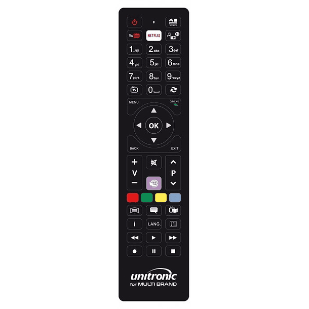 Comando Universal Dedicado p/ TVs LCD Multi-Marcas - UNITRONIC 2