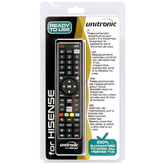 Comando Universal Dedicado p/ TVs LCD HISENSE - UNITRONIC