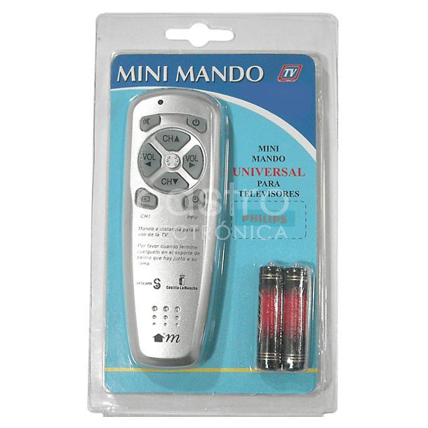 Comando Universal Mini p/ TVs PHILIPS (Pilhas Incluidas) 2