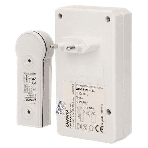 Campainha sem Fios c/ Comando (100 mts) - ORNO 3