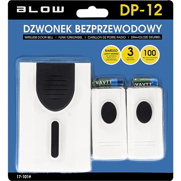Campainha sem Fios c/ 2 Comandos (DP-12) - BLOW 2
