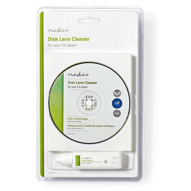 CD Limpeza p/ Lentes Laser com Instruções Vocais e Liquido - NEDIS 2