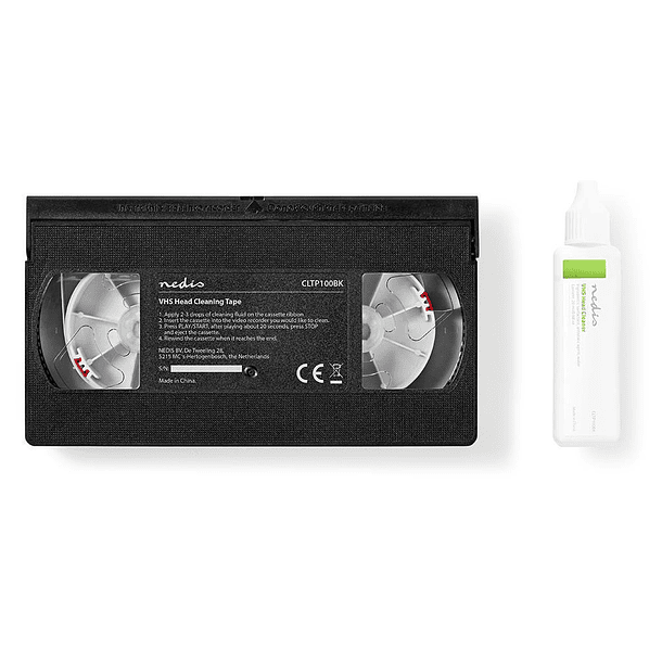 Cassete de Limpeza VHS c/ Liquido - NEDIS 1