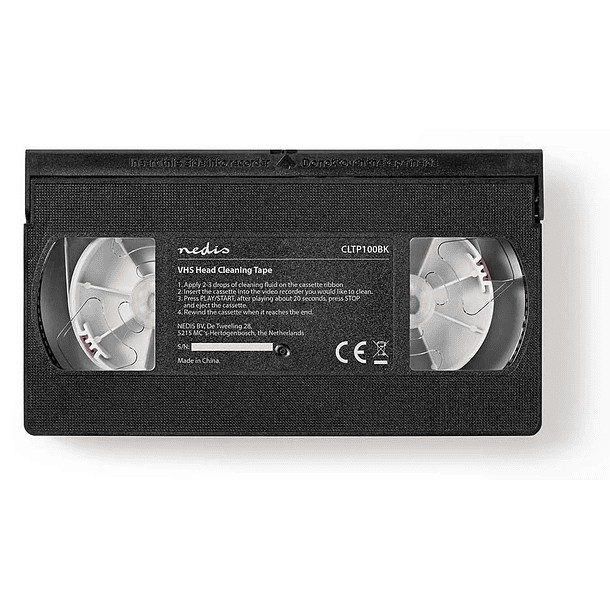 Cassete de Limpeza VHS c/ Liquido - NEDIS 2