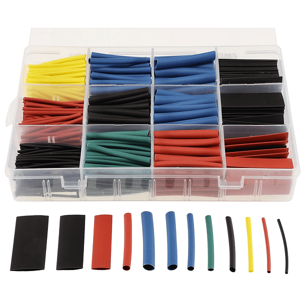 Kit Manga Termoretractil Multicor (560 pcs) - Caixa Plástica 1