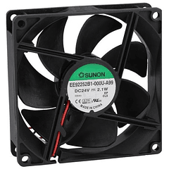 Ventilador 92x92x25mm 24V (87,5m3/h, 34dBA) - Rolamentos