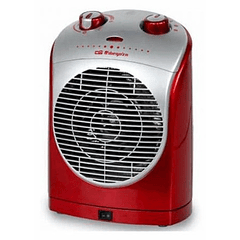 Aquecedor Termoventilador Oscilante 2200W (Vermelho/Prateado) - ORBEGOZO