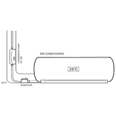 Bomba de Condensados (18L /h 10 mts) p/ Ar Condicionados - HTW