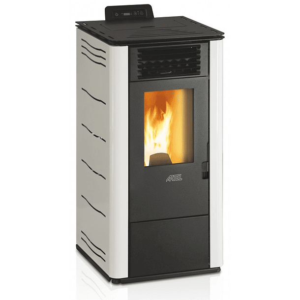 Salamandra de Pellets 7kW Easy S (Branco) - ARTEL 