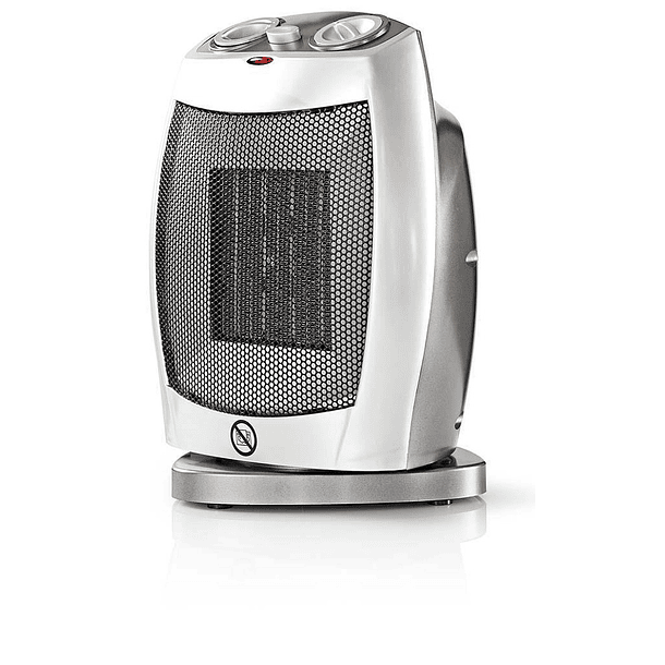 Aquecedor Cerâmico Ar Rotativo 1500W (Cinzento) - NEDIS 1