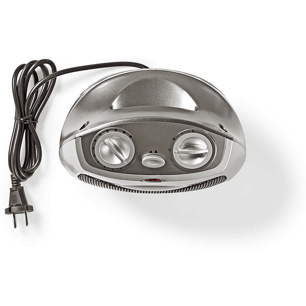 Aquecedor Cerâmico Ar Rotativo 1500W (Cinzento) - NEDIS 2
