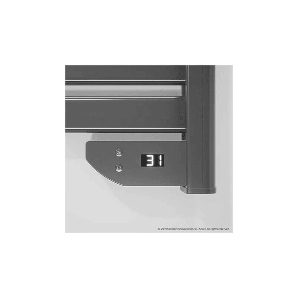 Toalheiro Warm 9050 450W p/ 2 Toalhas (Cinzento) - CECOTEC 3