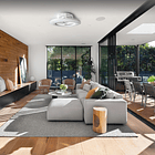 Ventoinha de Teto Ø56cm c/ Iluminação LED CCT Regulável c/ Comando (Branco) - GSC 3