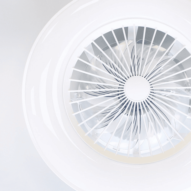 Ventoinha de Teto Ø56cm c/ Iluminação LED CCT Regulável c/ Comando (Branco) - GSC 4