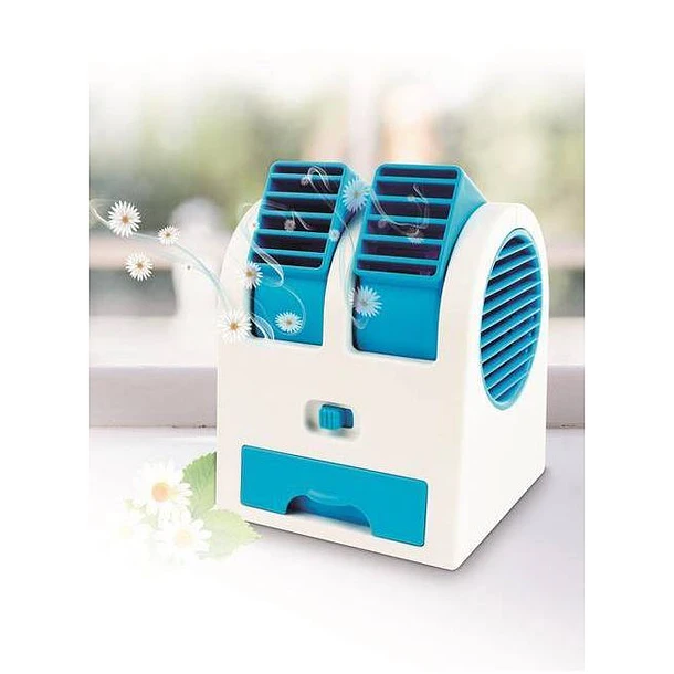 Mini Ventoinha USB/Pilhas c/ Ambientador e Depósito (500ml) 2