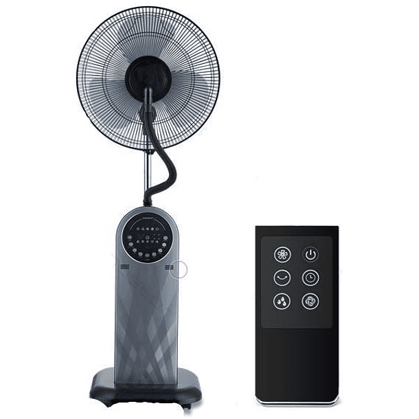 Ventoinha de Pé Vaporizadora de Água 95W c/ Comando 