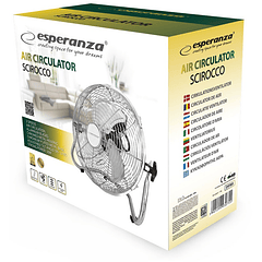 Ventoinha Industrial de Chão 3 Velocidades 50W (Ø30cm) - ESPERANZA