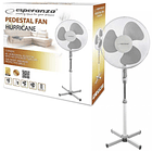 Ventoinha de Pé 3 Velocidades 50W Altura Regulável (Ø40cm) - ESPERANZA 1