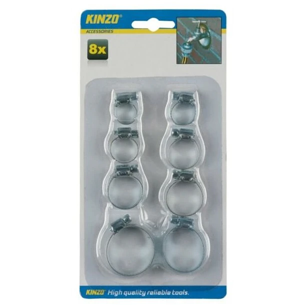 Pack 8x Abraçadeira p/ Mangueiras - KINZO 1