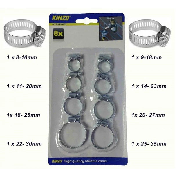 Pack 8x Abraçadeira p/ Mangueiras - KINZO 2