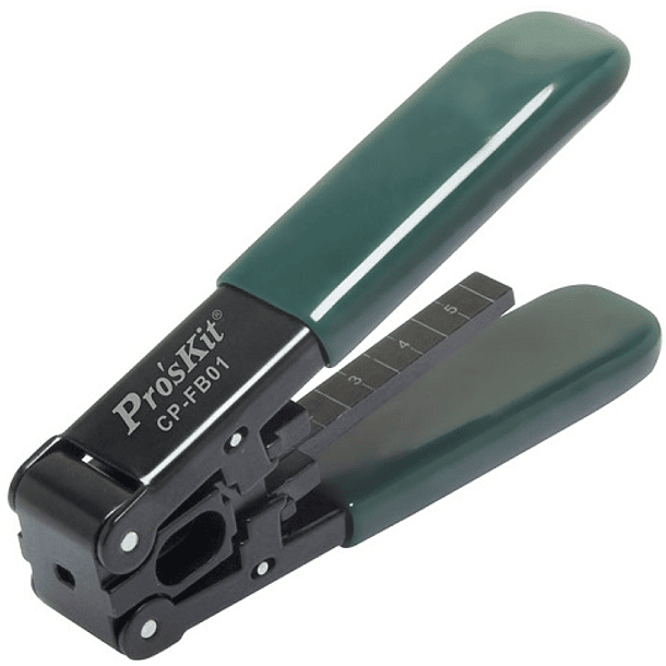 Alicate de Corte (Aço) e Descarnador p/ Fibra Óptica - Prosk 