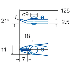 Alicate de Corte 125mm c/ Clip Segurança (Blister) - Proskit