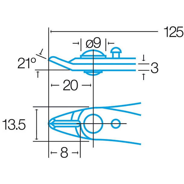 Alicate de Corte Micro 125mm (Blister) - Proskit 2