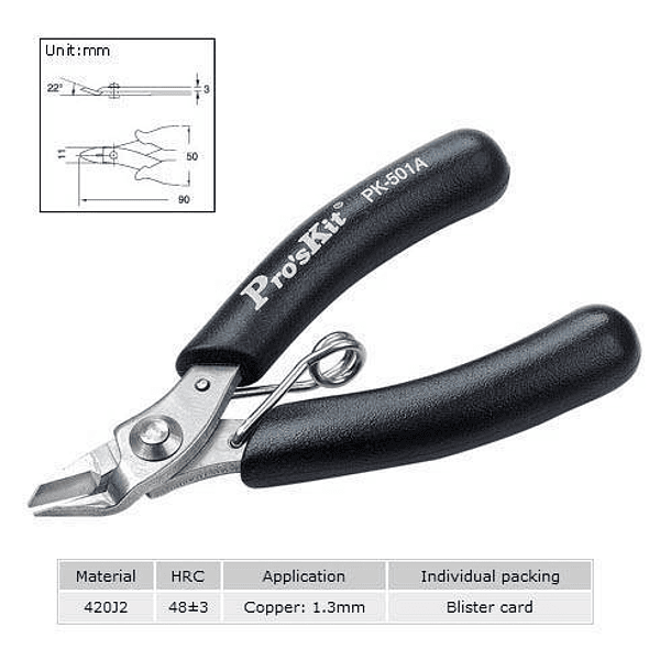 Alicate de Corte Mini 90mm (Blister) - Proskit 2