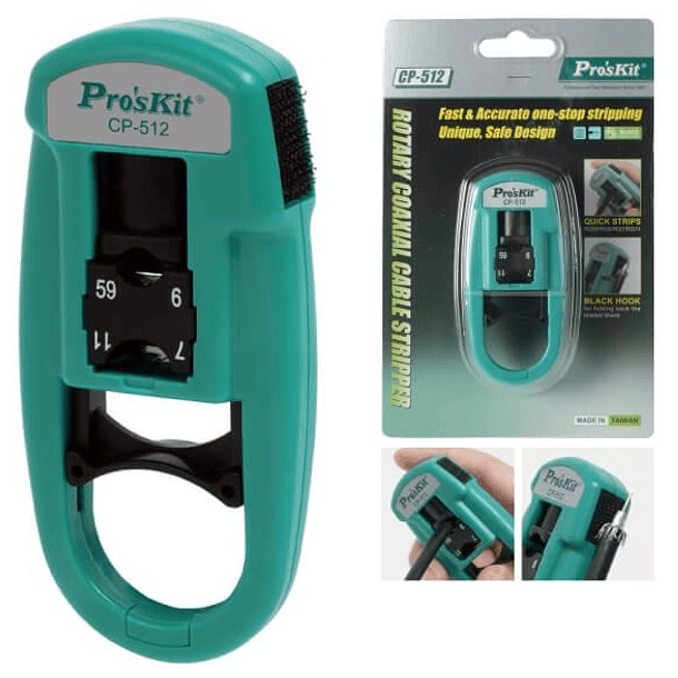 Descarnador de Cabos Coaxial - Proskit 