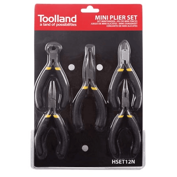 Conjunto de 5x Mini Alicates de Electricista - Toolland 2