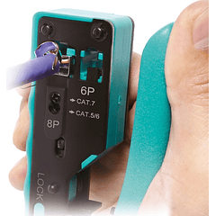 Alicate Modular p/ Cravar Fichas Telefone/Rede RJ11/12/RJ45 - Proskit CP-335