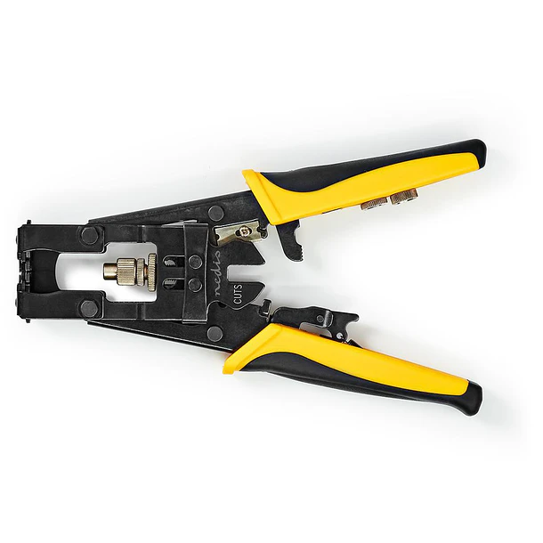 Alicate Cravar Fichas Compressão F/IEC/BNC/RCA - NEDIS 4