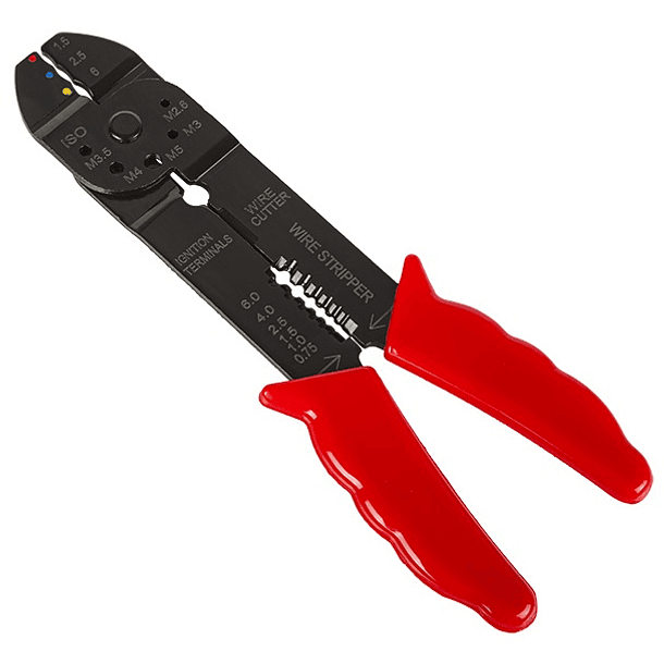 Alicate de Corte, Descarnador e Cravar Terminais Universal (0,75 ~ 6 mm2) 1