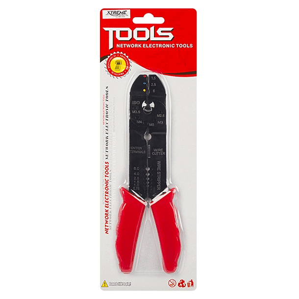 Alicate de Corte, Descarnador e Cravar Terminais Universal (0,75 ~ 6 mm2) 2