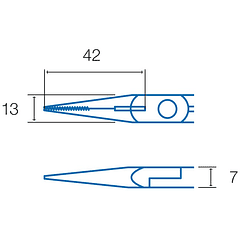 Alicate de Pontas Longas e Corte (140mm) - Proskit