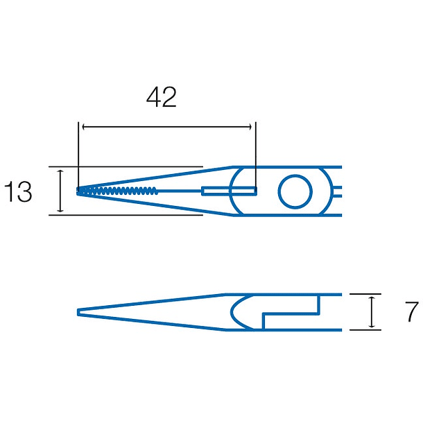 Alicate de Pontas Longas e Corte (140mm) - Proskit 2