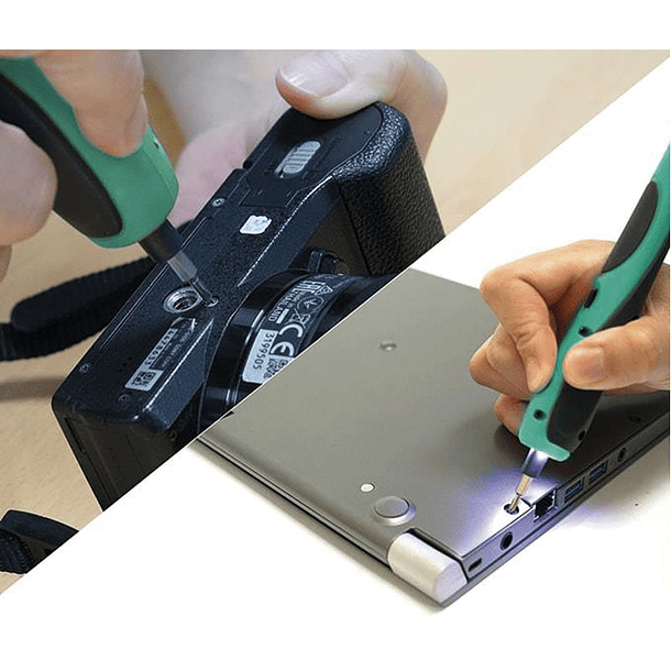 Aparafusador Portátil Eléctrico Recarregável via USB (Iluminação LED) - Proskit 3