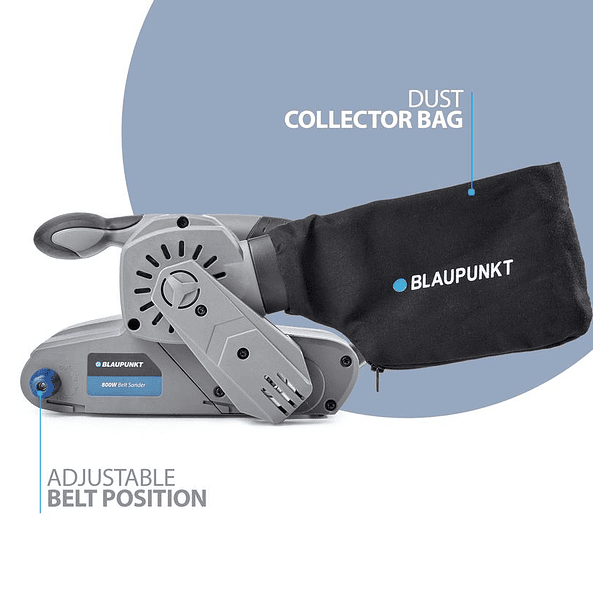 Lixadora Eléctrica de Correia 800W - BLAUPUNKT 3
