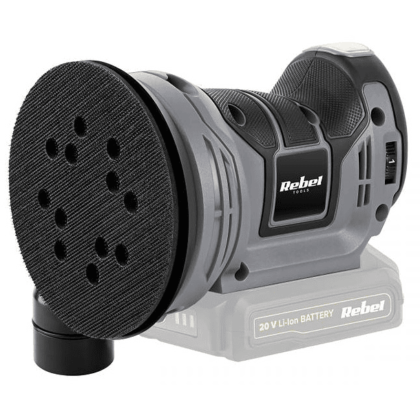 Lixadeira Eléctrica s/ Fios a Bateria 20V - REBEL RB-1059 1