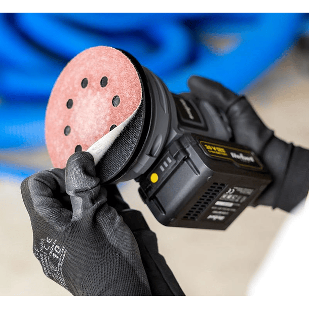 Lixadeira Eléctrica s/ Fios a Bateria 20V - REBEL RB-1059 4