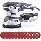 Lixadora Eléctrica 300W 12000RPM c/ 12 Discos e 6 Velocidades (125mm) - BLAUPUNKT 1