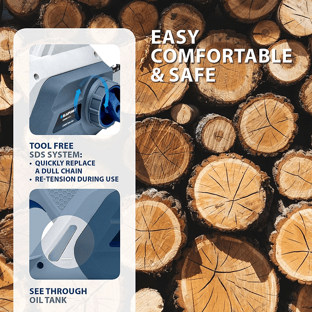 Motoserra Eléctrica 2200W SDS (40cm) - BLAUPUNKT 4