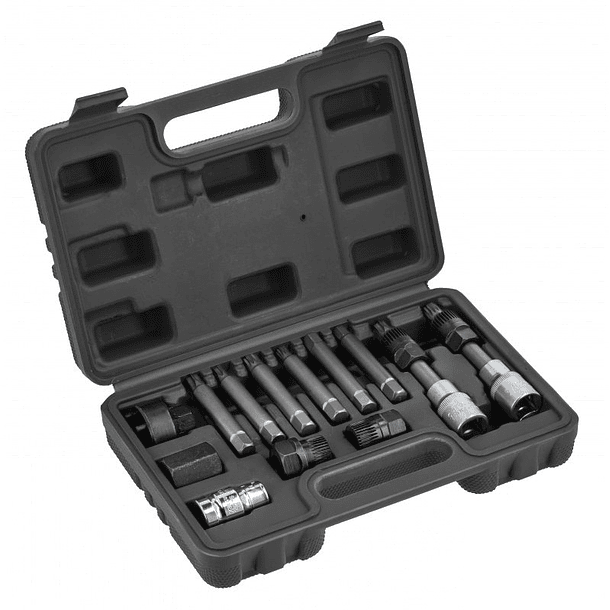 Conjunto de 13 Peças p/ Remoção de Polias de Roda Livre de Alternadores - HOGERT 1