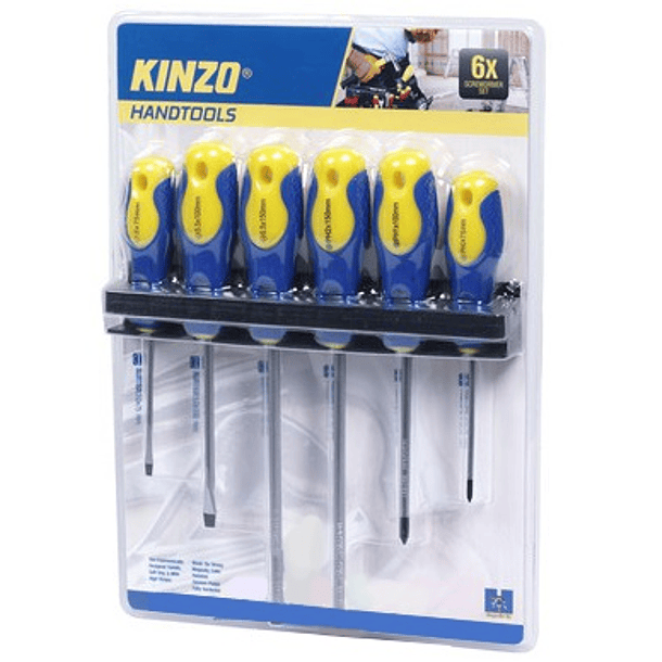 Conjunto de 6 Chaves (3x Cruz / 3x Fenda) - KINZO 