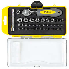 Estojo de Chave Roquete c/ 38 Bits - REBEL