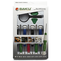 Conjunto 8x Chaves + Acessórios p/ Manutenção de Tablets, Smartphones e MP3 - BAKU